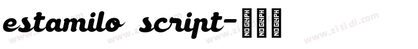 estamilo script字体转换